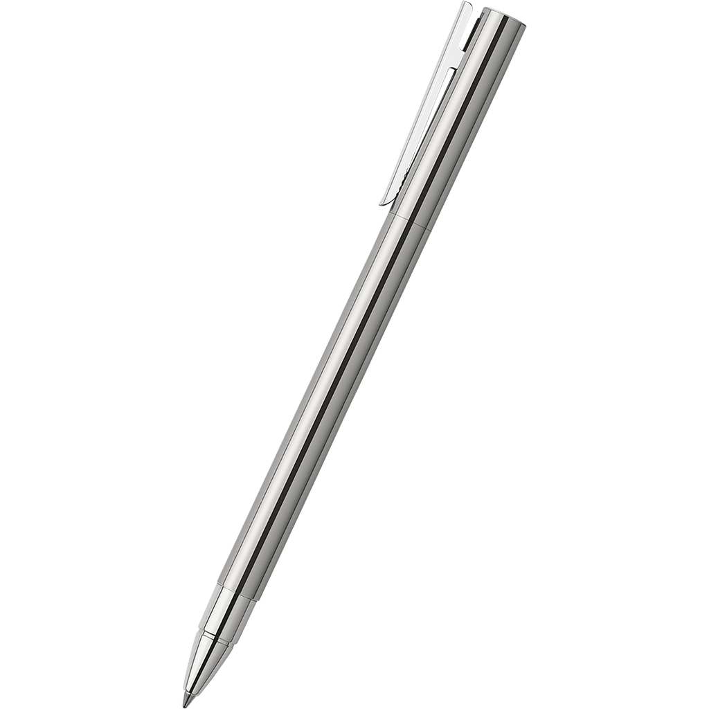 Faber-Castell NEO Slim Rollerball Pen - Polished Stainless Steel - Pen Boutique Ltd