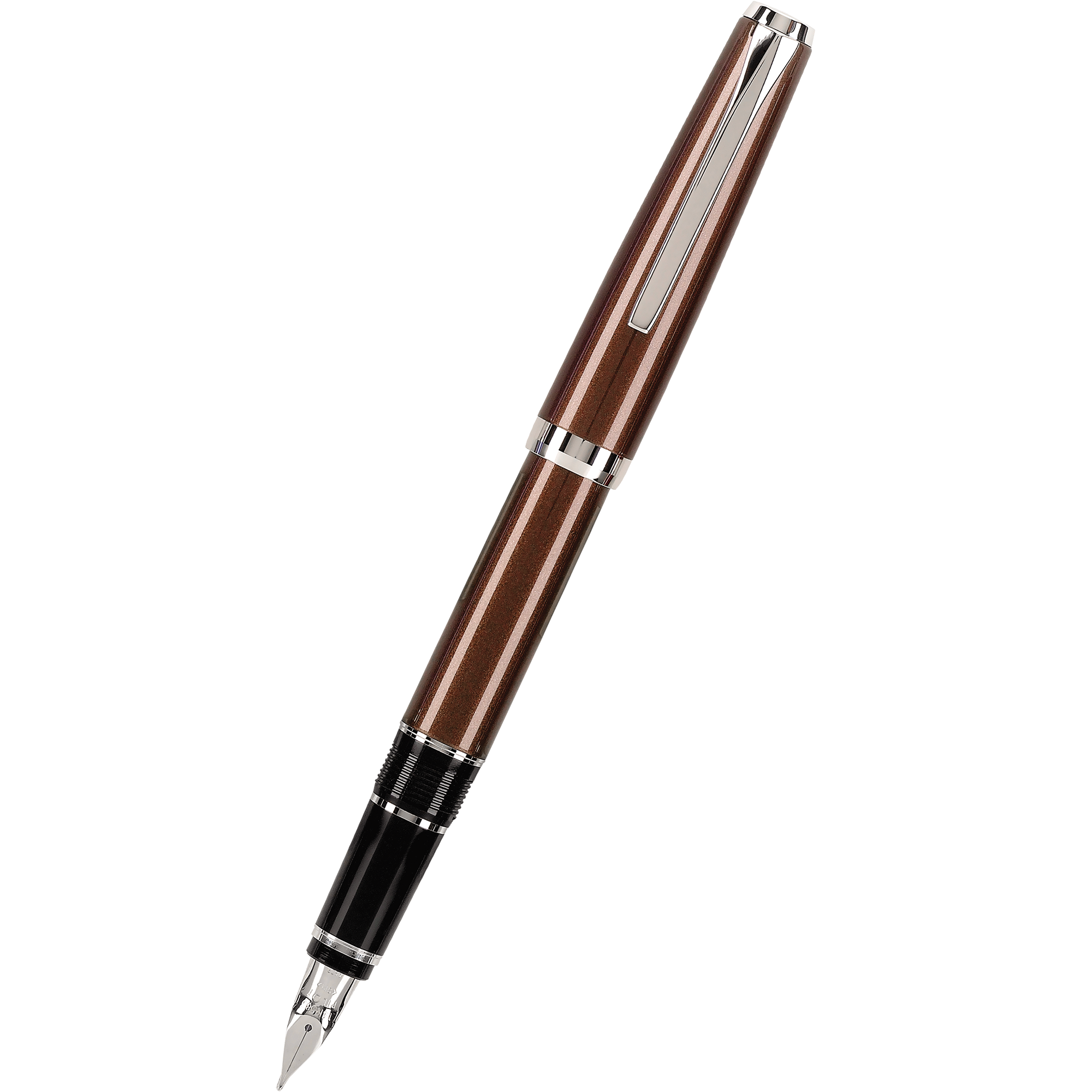 Pilot Falcon 2 Fountain Pen - Metal Brown-Pen Boutique Ltd