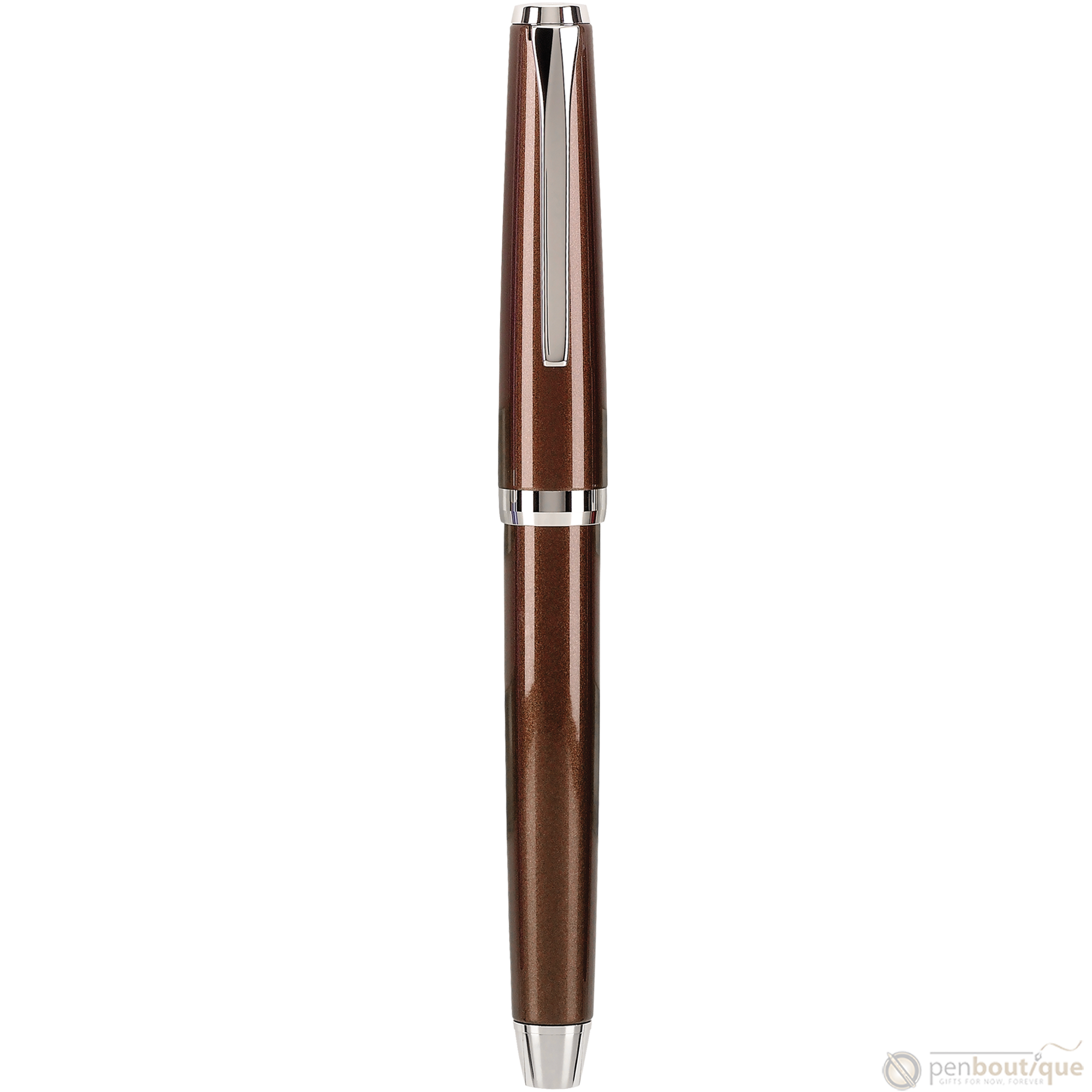 Pilot Metal Falcon Brown Fountain Pen - Medium