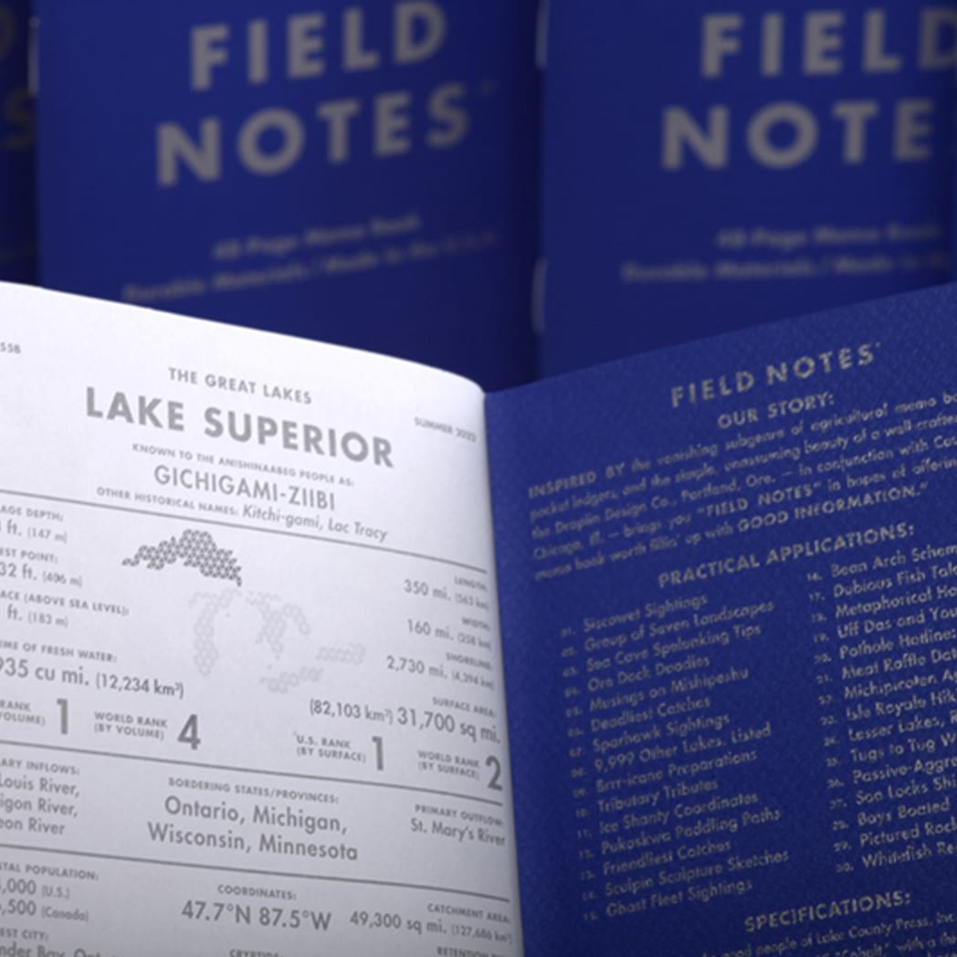 Field Notes Memo Book - Great Lakes (Summer 2022 Quarterly Edition)-Pen Boutique Ltd