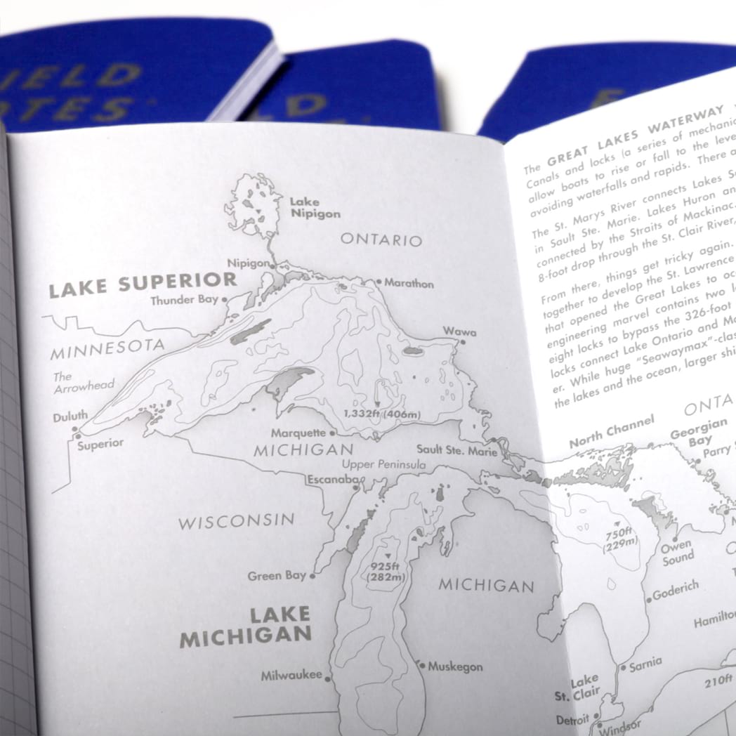 Field Notes Memo Book - Great Lakes (Summer 2022 Quarterly Edition)-Pen Boutique Ltd