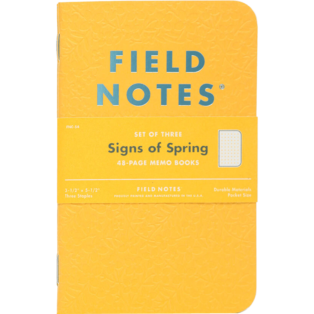 Field Notes Memo Book - Signs of Spring (2022 Quarterly Spring Edition)-Pen Boutique Ltd