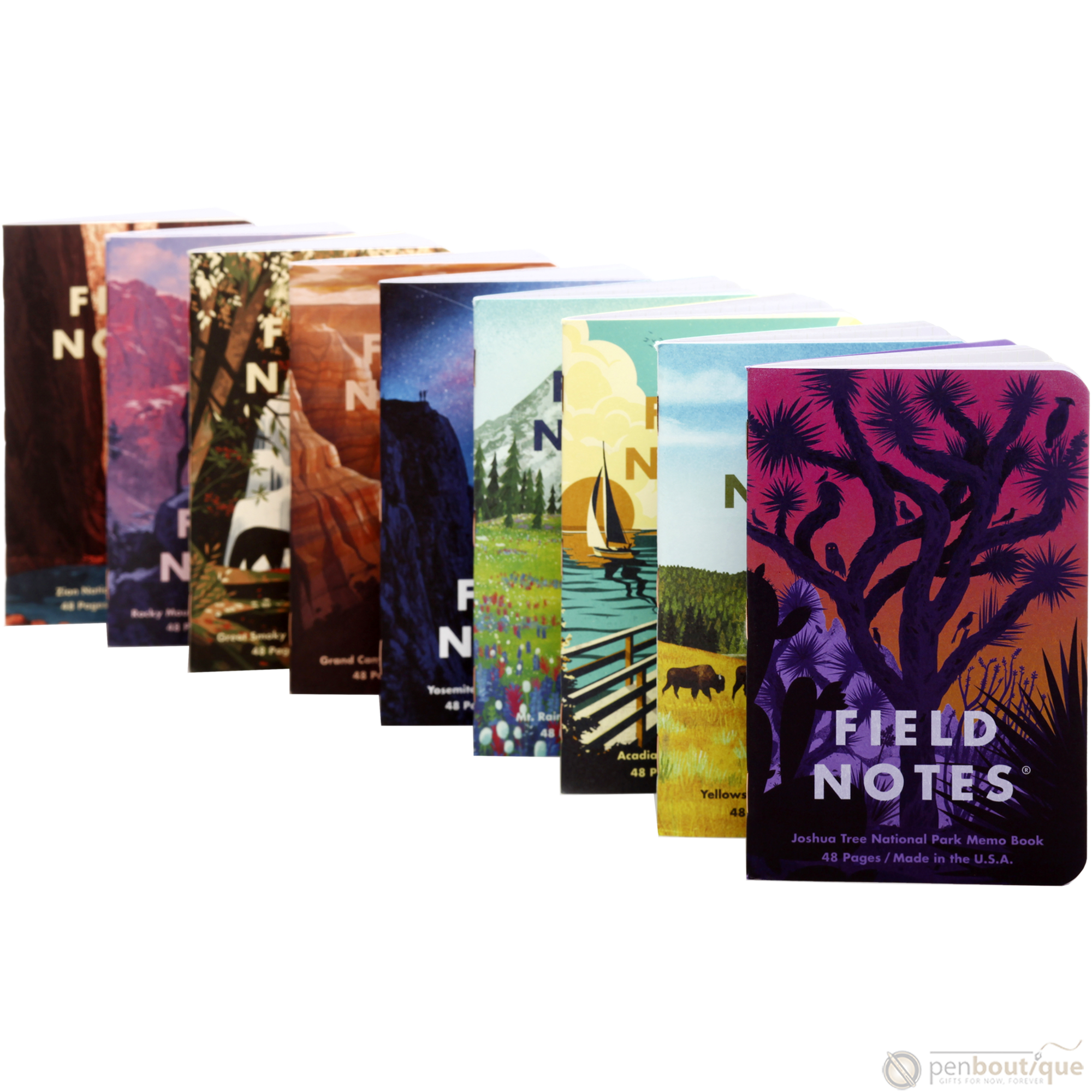 Field Notes Summer National Parks Edition 3-pack 3.5" x 5.5"-Pen Boutique Ltd