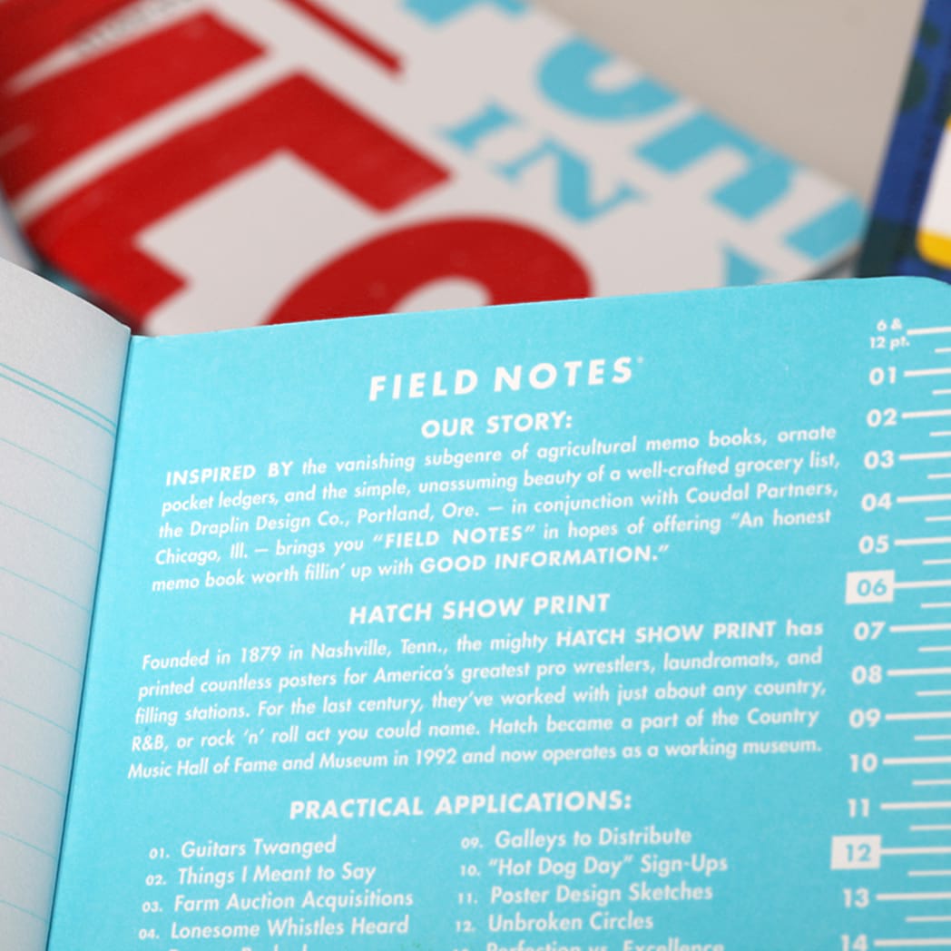 Field Notes Fall 2022 Edition Notebook - The Hatch Show Print (Limited Edition)-Pen Boutique Ltd