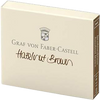 Graf Von Faber-Castell Design 6 Hazelnut Brown Ink Cartridges-Pen Boutique Ltd