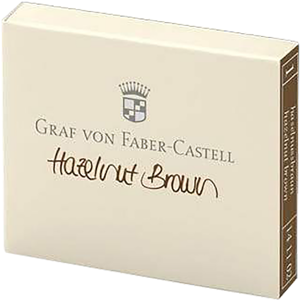 Graf Von Faber-Castell Design 6 Hazelnut Brown Ink Cartridges-Pen Boutique Ltd