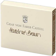 Graf Von Faber-Castell Design 6 Hazelnut Brown Ink Cartridges-Pen Boutique Ltd
