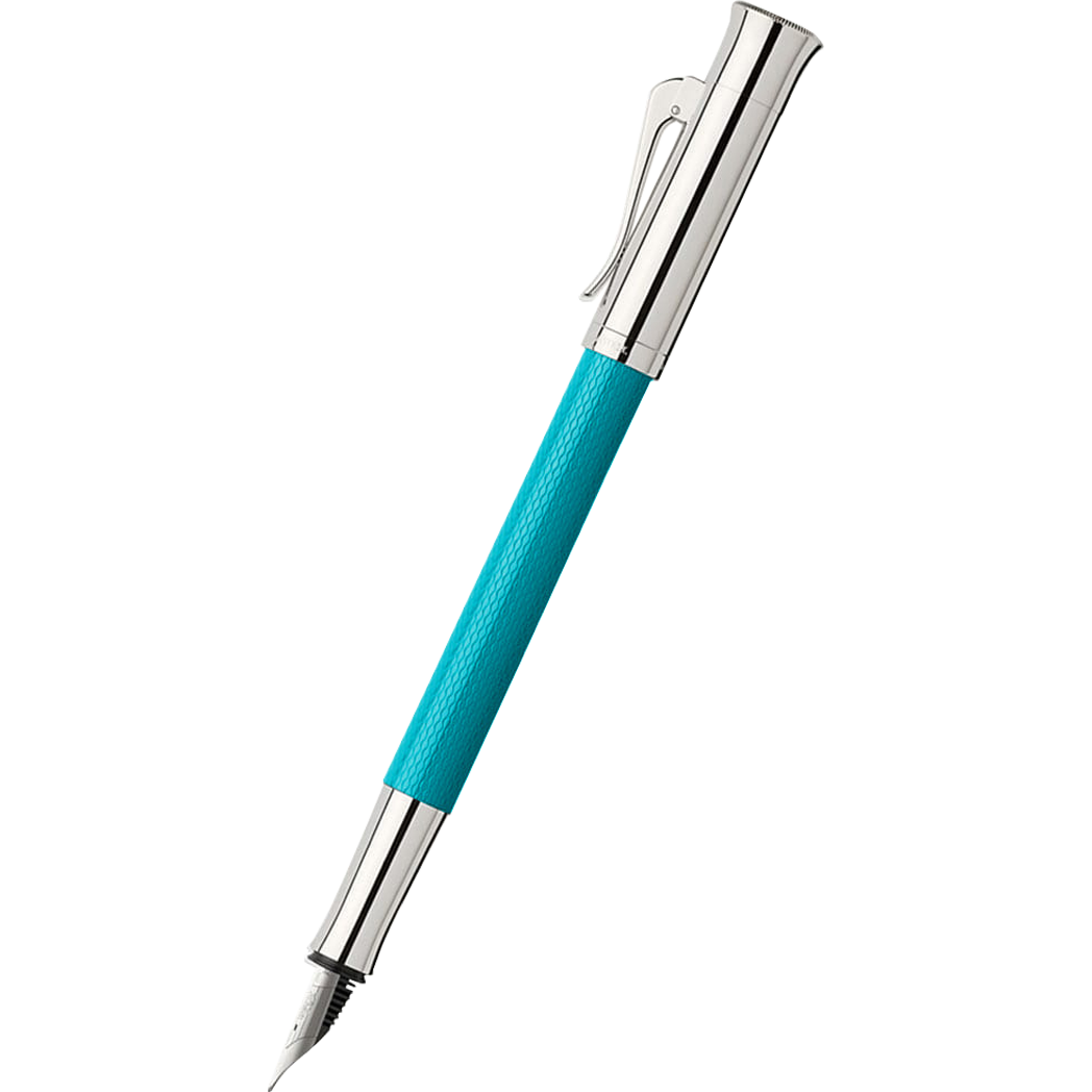 Graf Von Faber-Castell Guilloche Turquoise Fountain Pen-Pen Boutique Ltd