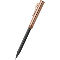 Graf Von Faber-Castell Perfect Pencil - Black - Rose Gold Trim-Pen Boutique Ltd