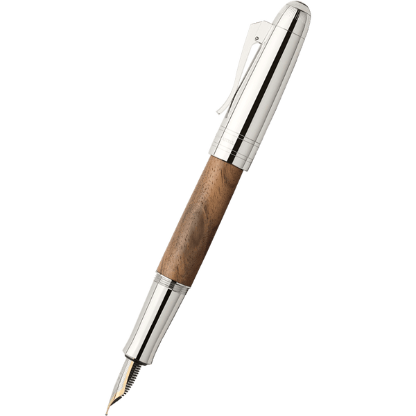 Graf von Faber-Castell Classic Fountain Pen - Magnum Walnut-Pen Boutique Ltd