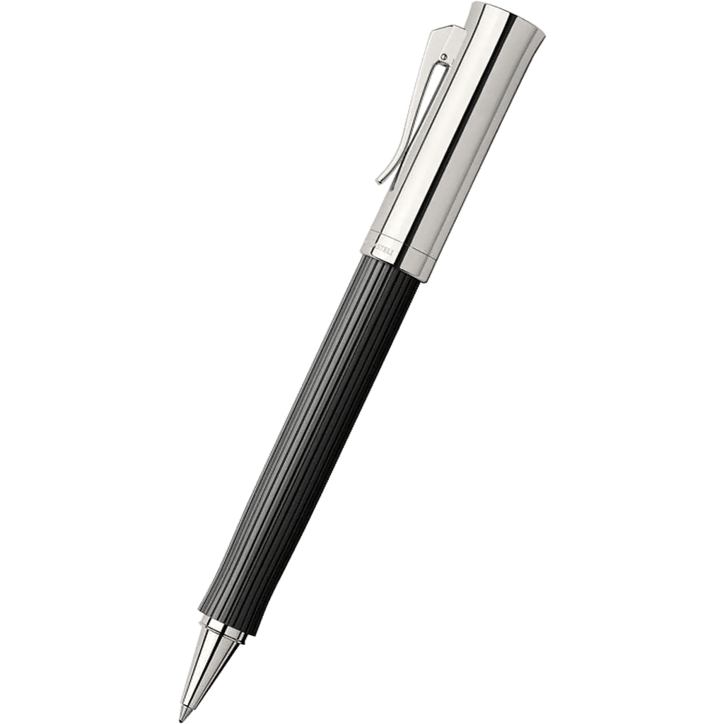 Graf Von Faber-Castell Intuition Rollerball pen - Platino Fluted Black-Pen Boutique Ltd