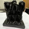 Pen Boutique Three Mini Wise Monkeys Paper Weight with Mask See Hear or Speak No Evil-Pen Boutique Ltd