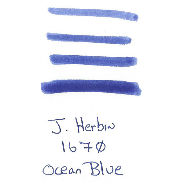 J. Herbin 1670" 340th Anniversary Ocean Blue Collector's Edition Ink Bottle"-Pen Boutique Ltd
