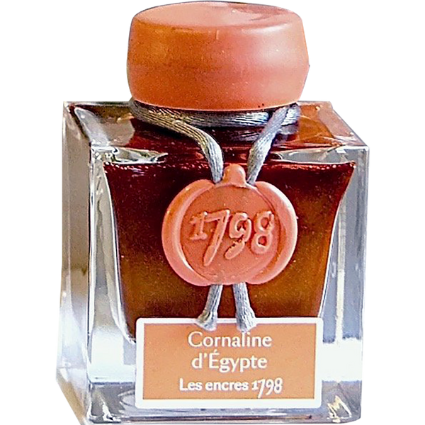 J. Herbin 1798 Cornaline d'Egypte (Orange/Red Egypt) Ink Bottle 50 ML-Pen Boutique Ltd
