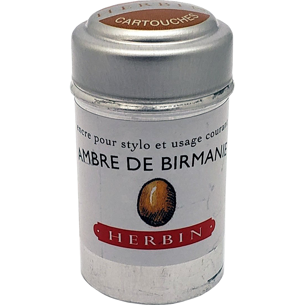 J. Herbin Fountain Pen Ambre De Birmanie Ink Cartridge-Pen Boutique Ltd