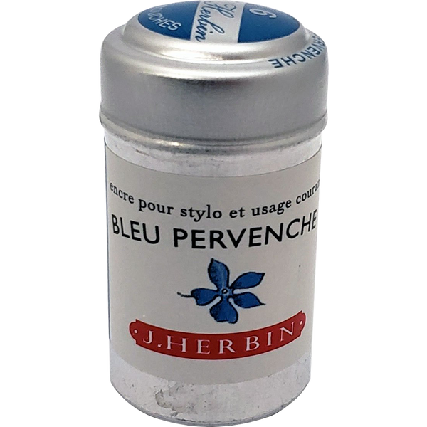 J. Herbin Fountain Pen Bleu Pervenche Ink Cartridge-Pen Boutique Ltd