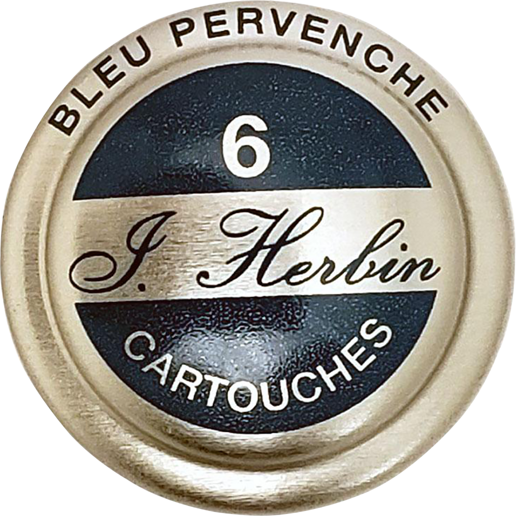 J. Herbin Fountain Pen Bleu Pervenche Ink Cartridge-Pen Boutique Ltd
