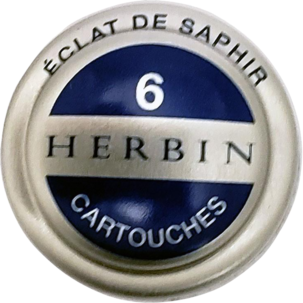 J. Herbin Fountain Pen Eclat De Saphir Ink Cartridge-Pen Boutique Ltd