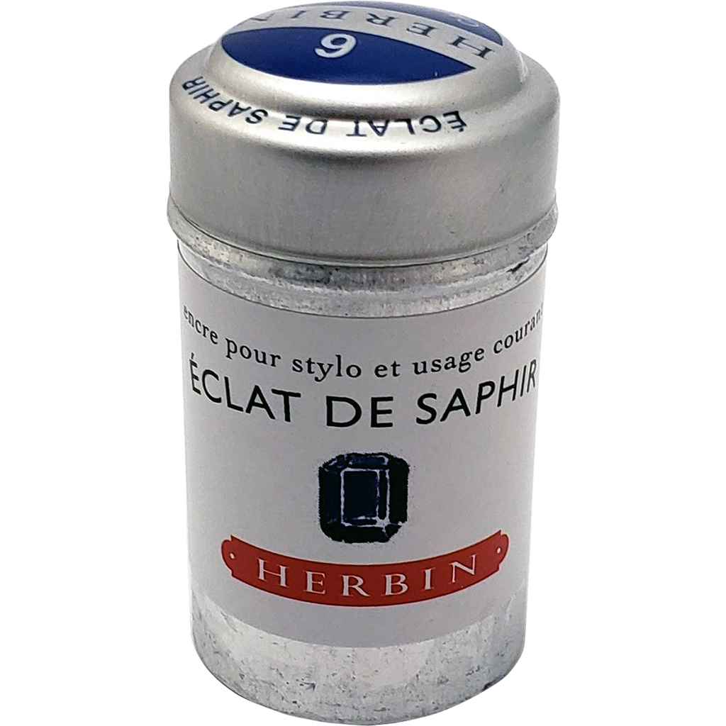 J. Herbin Fountain Pen Eclat De Saphir Ink Cartridge-Pen Boutique Ltd
