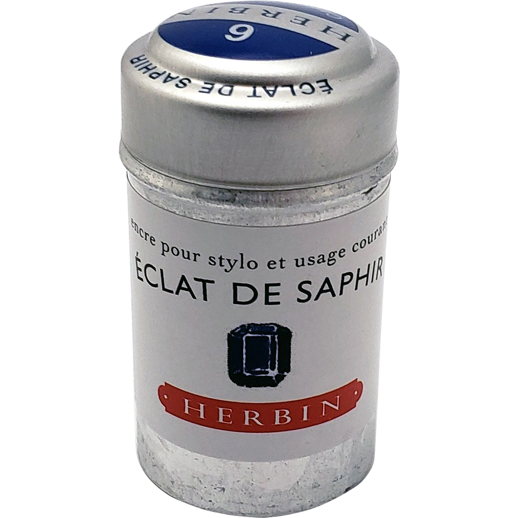 J. Herbin Fountain Pen Eclat De Saphir Ink Cartridge-Pen Boutique Ltd