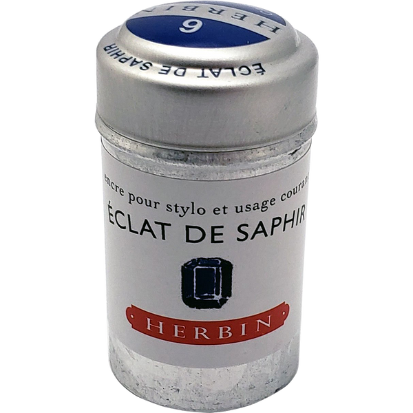 J. Herbin Fountain Pen Eclat De Saphir Ink Cartridge-Pen Boutique Ltd