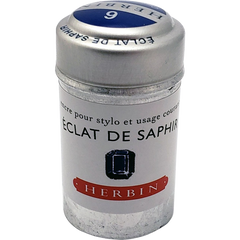 J. Herbin Fountain Pen Eclat De Saphir Ink Cartridge-Pen Boutique Ltd