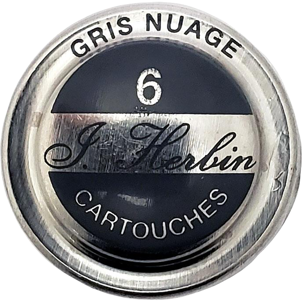 J. Herbin Fountain Pen Gris Nuage Ink Cartridge-Pen Boutique Ltd