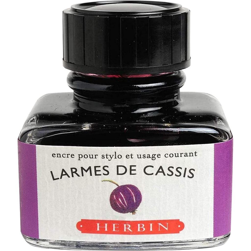 J. Herbin Fountain Pen Larmes De Cassis Bottled Ink-Pen Boutique Ltd