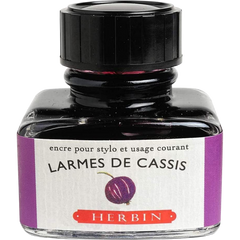 J. Herbin Fountain Pen Larmes De Cassis Bottled Ink-Pen Boutique Ltd