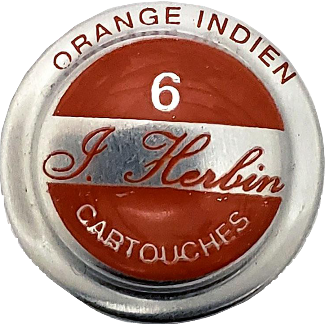 J. Herbin Fountain Pen Orange Indien Ink Cartridge-Pen Boutique Ltd
