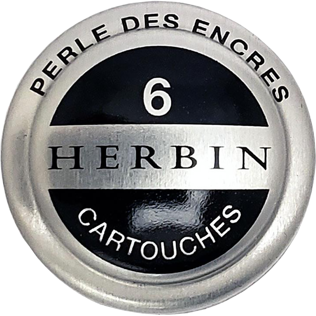 J. Herbin Fountain Pen Perle Noire Ink Cartridge-Pen Boutique Ltd