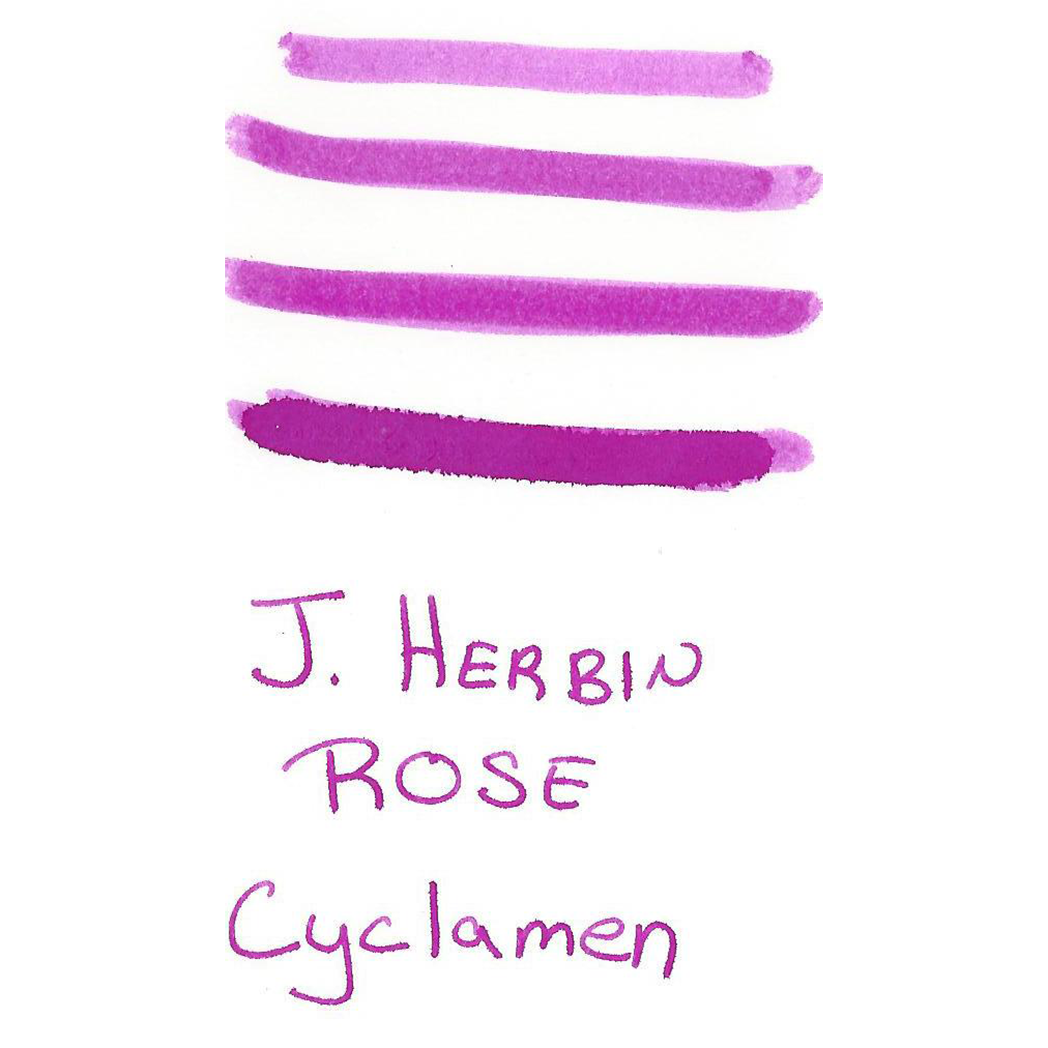 J. Herbin Fountain Pen Rose Cyclamen Ink Cartridge-Pen Boutique Ltd