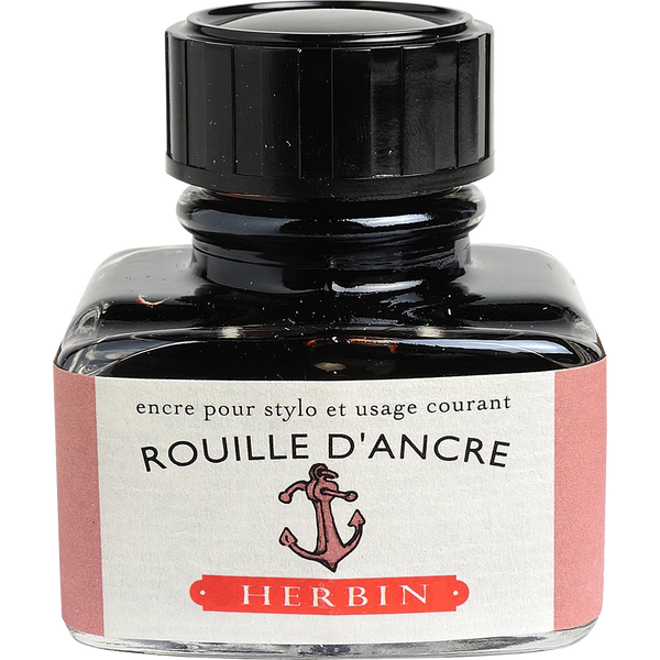 J. Herbin Fountain Pen Rouille D'Ancre Bottled Ink-Pen Boutique Ltd