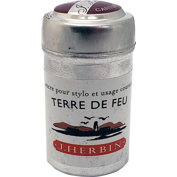 J. Herbin Fountain Pen Terre De Feu Ink Cartridge-Pen Boutique Ltd