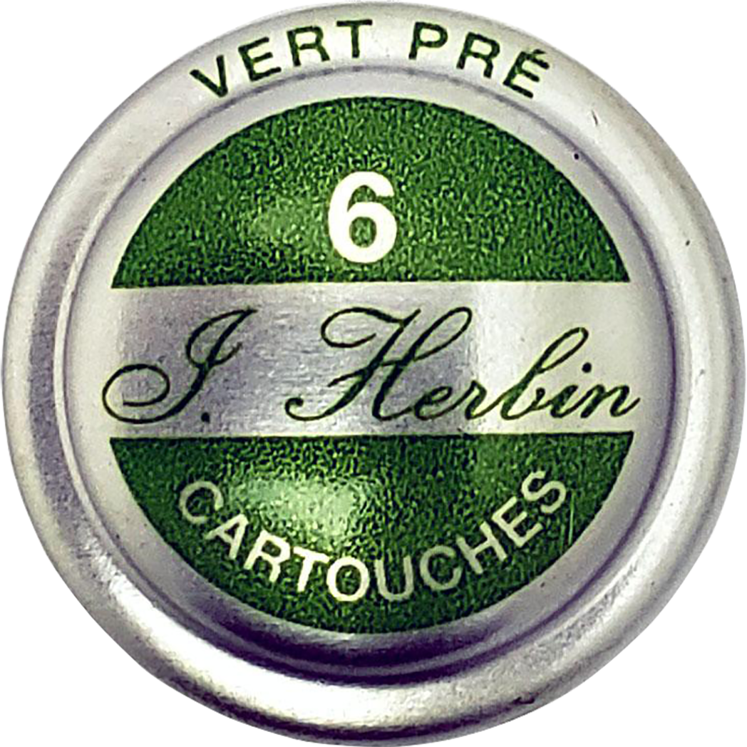J. Herbin Fountain Pen Vert Pre Ink Cartridge-Pen Boutique Ltd