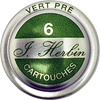 J. Herbin Fountain Pen Vert Pre Ink Cartridge-Pen Boutique Ltd