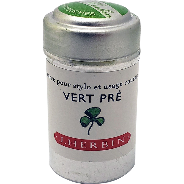 J. Herbin Fountain Pen Vert Pre Ink Cartridge-Pen Boutique Ltd