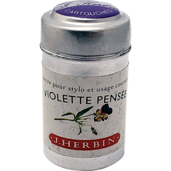 J. Herbin Fountain Pen Violette Pensee Ink Cartridge-Pen Boutique Ltd