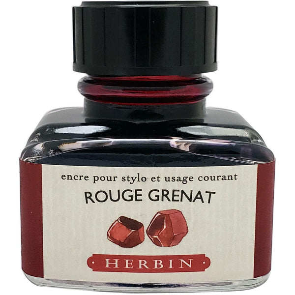J. Herbin Ink Bottle - Rouge Grenat - 30ml