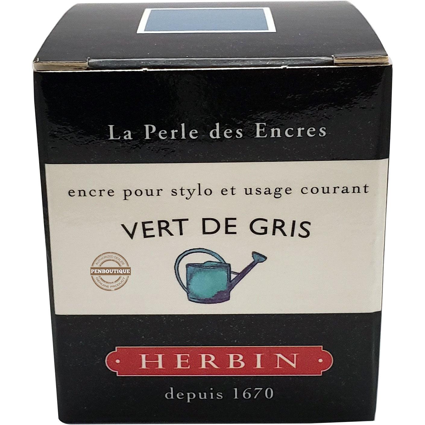 J. Herbin Ink Bottle - Vert De Gris - 30ml-Pen Boutique Ltd