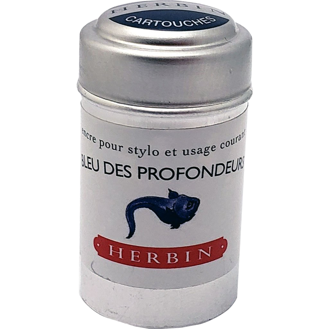 J. Herbin Ink Cartridge - Bleu Des Profondeurs-Pen Boutique Ltd