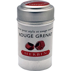 J. Herbin Ink Cartridge - Rouge Grenat-Pen Boutique Ltd