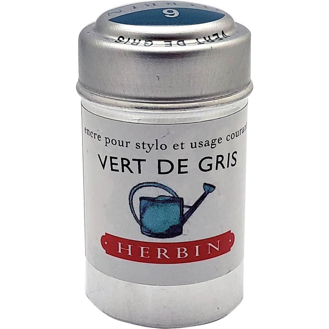J. Herbin Ink Cartridge - Vert De Gris-Pen Boutique Ltd