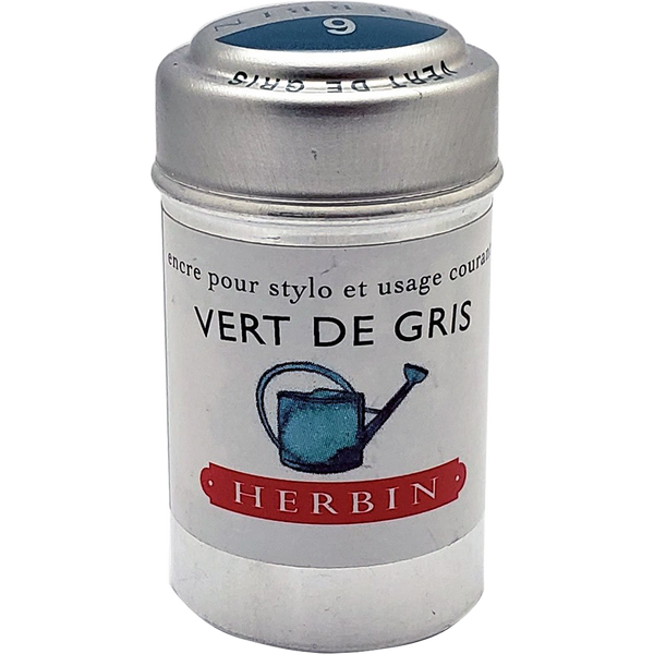 J. Herbin Ink Cartridge - Vert De Gris-Pen Boutique Ltd