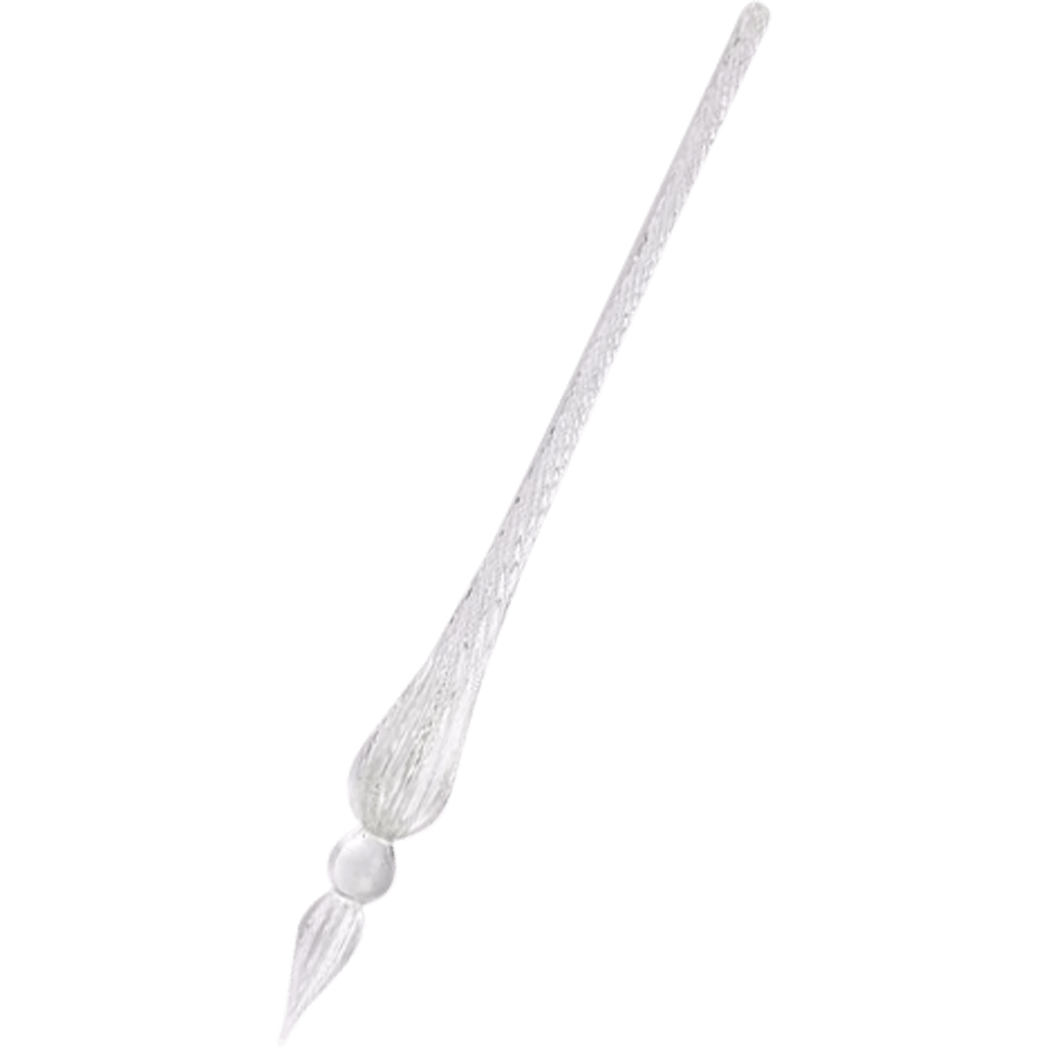 J. Herbin Round Glass Pen - Spiral Body - Clear | Transparent-Pen Boutique Ltd