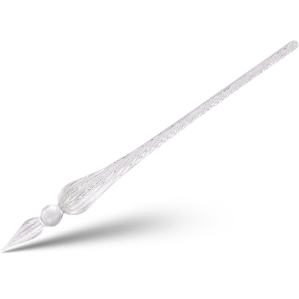 J. Herbin Round Glass Pen - Spiral Body - Clear | Transparent-Pen Boutique Ltd