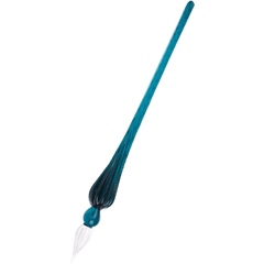 J. Herbin Round Glass Pen - Spiral Body - Emerald | Emerald-Pen Boutique Ltd
