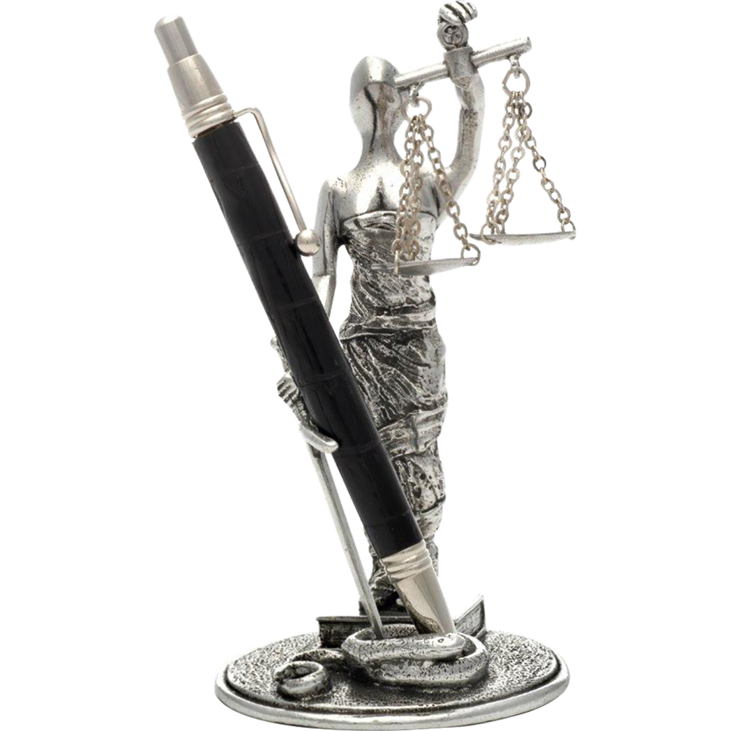 Jac Zagoory Scales of Justice Pen Holder-Pen Boutique Ltd