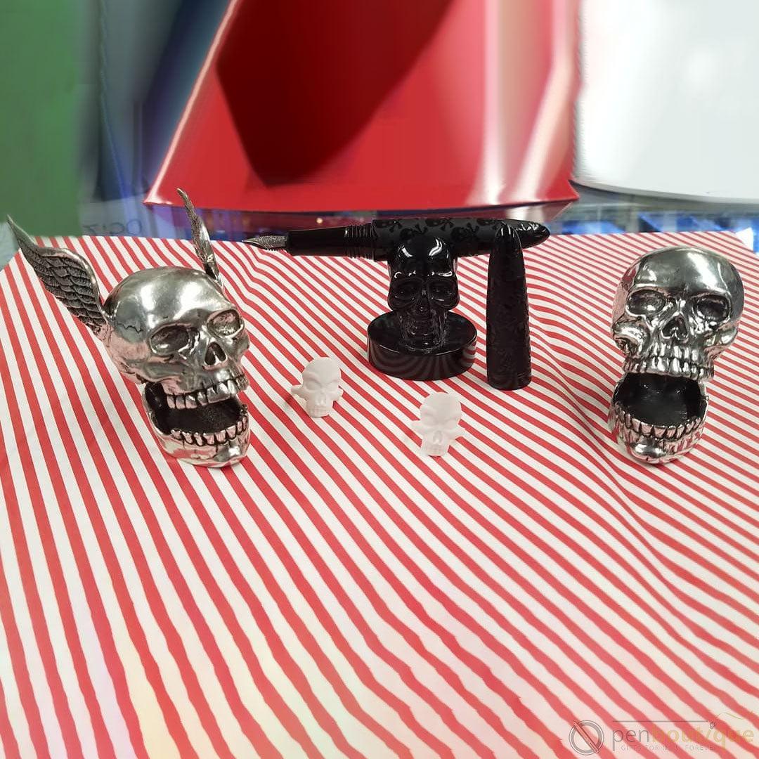 Jac Zagoory Skull - Laugh Out Loud Pen or Card Holder-Pen Boutique Ltd