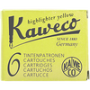 Kaweco Ice Sport Glowing Yellow Ink Cartridges - 6 pieces-Pen Boutique Ltd